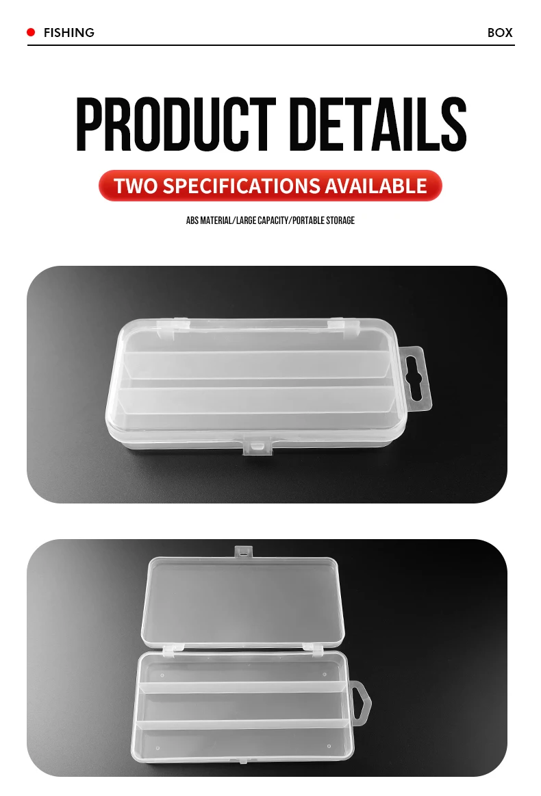 TAIYU 3 Compartment Mini Fishing Tackle Box Storage 13cm 17.5cm Lure Baits Minnow Pencil Lure High Quality Fishing Box