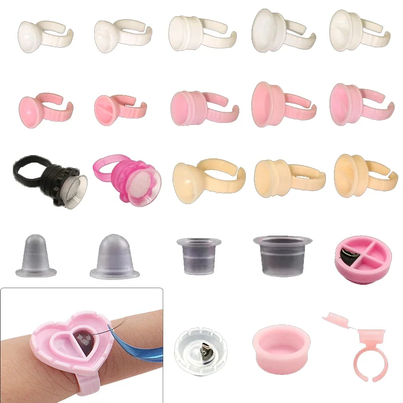 

Tattoo Ink Cups Caps Supply Permanent Tattoo Accessory for Permanent Makeup Tattoo Machine Pigment Ink Holder Multiple Styles