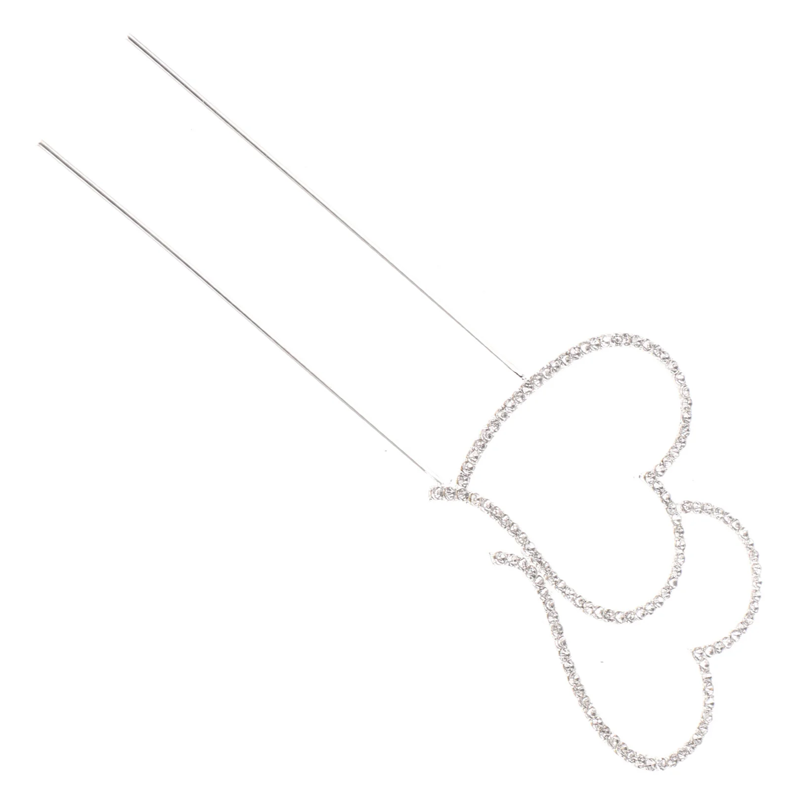 

Cake Topper Sparkling Heart Cake Picks Cake Topper Decoration Cake Insert for Party