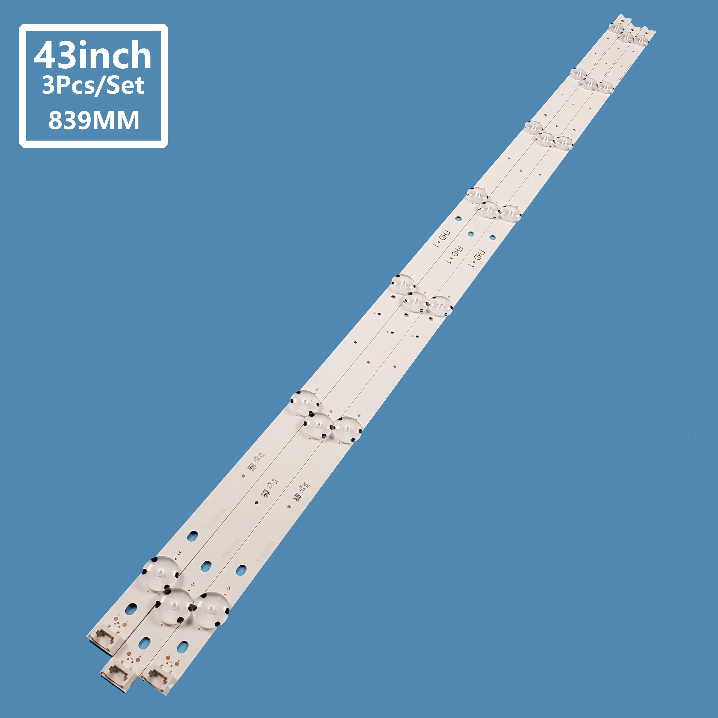 D-Led 43 "V16 Art3 2665 Rev0.3 1-6916L 2665A - 84.2 Cm Led Pannello Tv Led Con 7 Led