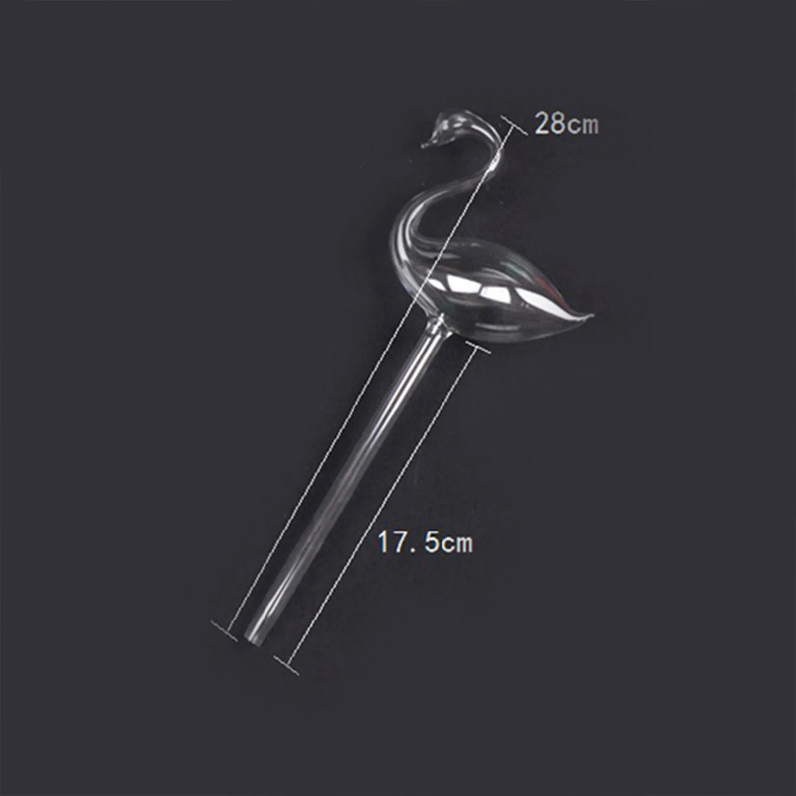 Elegant Swan Watering Device Transparent Indoor Plants Self Watering Device for Small Apartments and Offices