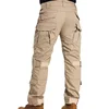 Men Combat Cargo With Knee Pads Multicam CP Camouflage Military Tactical Work Hunting Pants Clothing 4