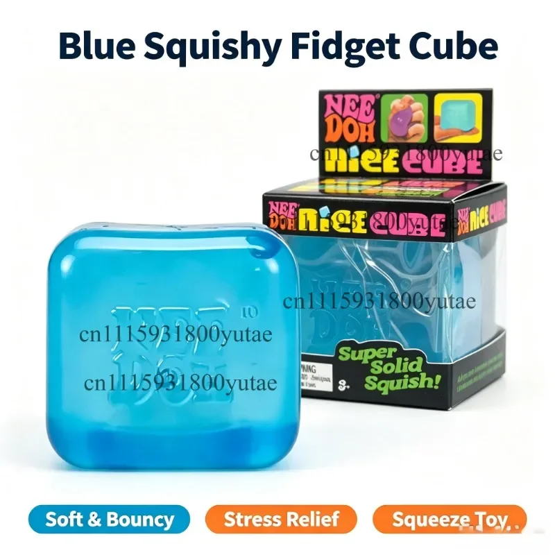 Calming Squishy Nice Cube Sensory Squeeze Toy for Stress and Anxiety Relief