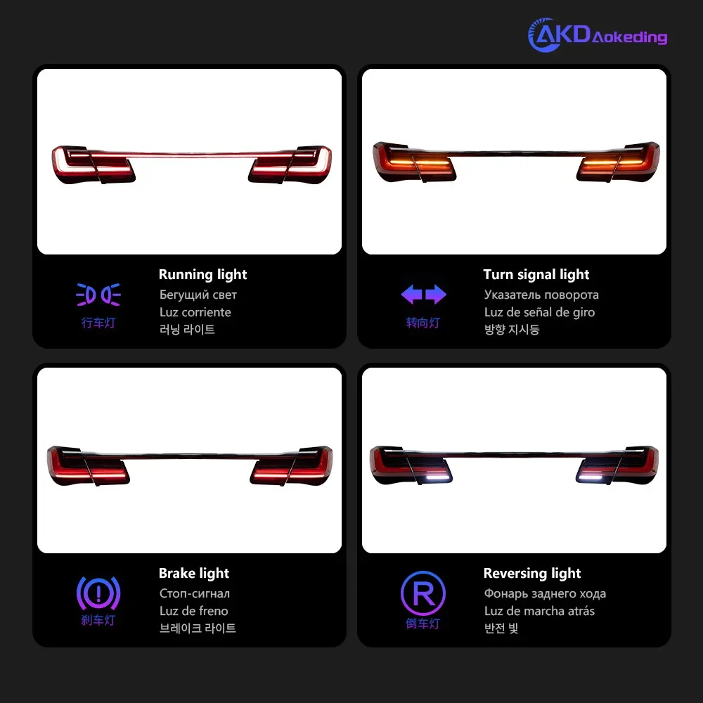 AKD Car Styling for BMW F02 LED Tail Light 2009- F01 Rear Lamp 730i 740i 750i Rear Fog Brake Turn Signal auto Accessories