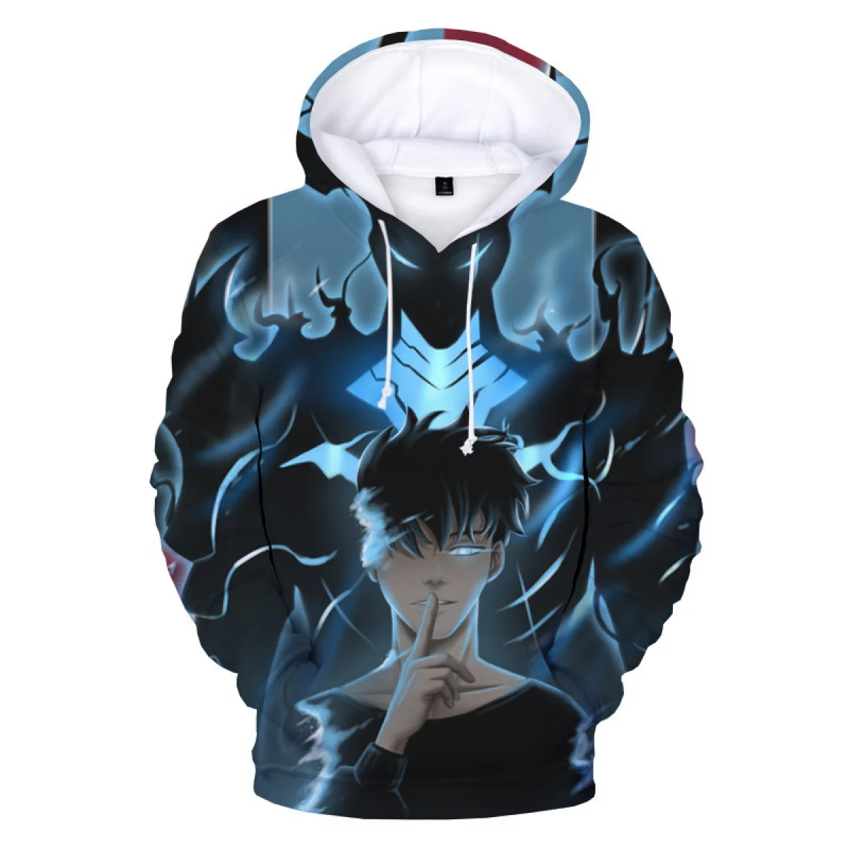 thumbnail image 1 of Sudadera con capucha y estampado 3D de Anime Solo Leveling, sudadera informal de Halloween, ropa de calle, hip hop, para hombre y mujer, 1 of 5