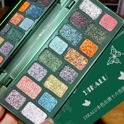 Vibrant 16 - Color Pearlescent & Glitter Eyeshadow Palette (08)