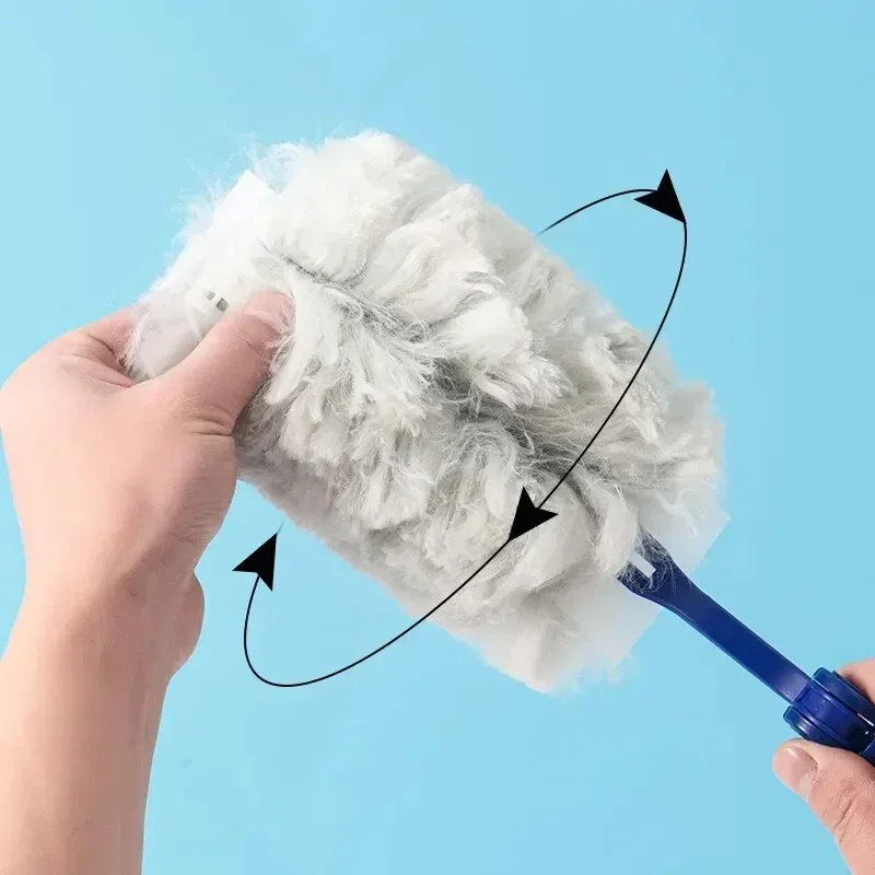 Dust Collector Extended Pole Dust Collector Telescopic Dust Remover Extended Pole Dust Collector For Household Disposable Fiber Cloth Tabletop Electrostatic Precipitator For High Altitude Cleaning