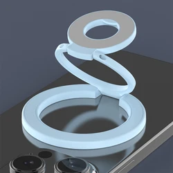 Magnetic Ring Phone Holder and Stand with Grip (Dark blue)