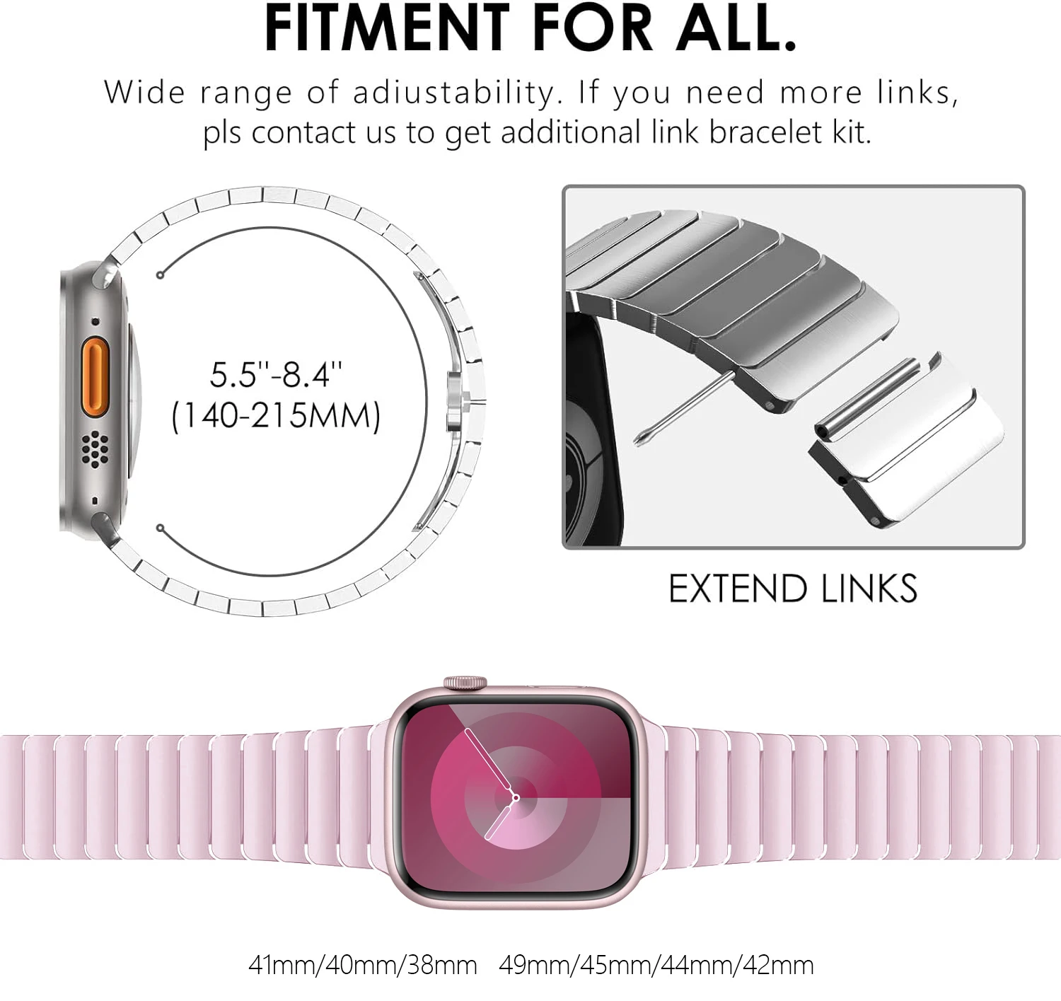  ġ  9  ũ θ ƿ Ʈ, Ʈ 41mm, 45mm, 49mm, 44mm, 40mm, 38mm, ̿ġ 8, 7, 6, 5, SE  ݼ 