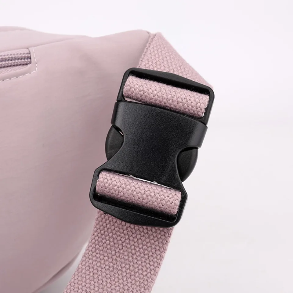 Stylish waterproof nylon waist bag for women, perfect for travel and daily use, with free shipping to Singapore