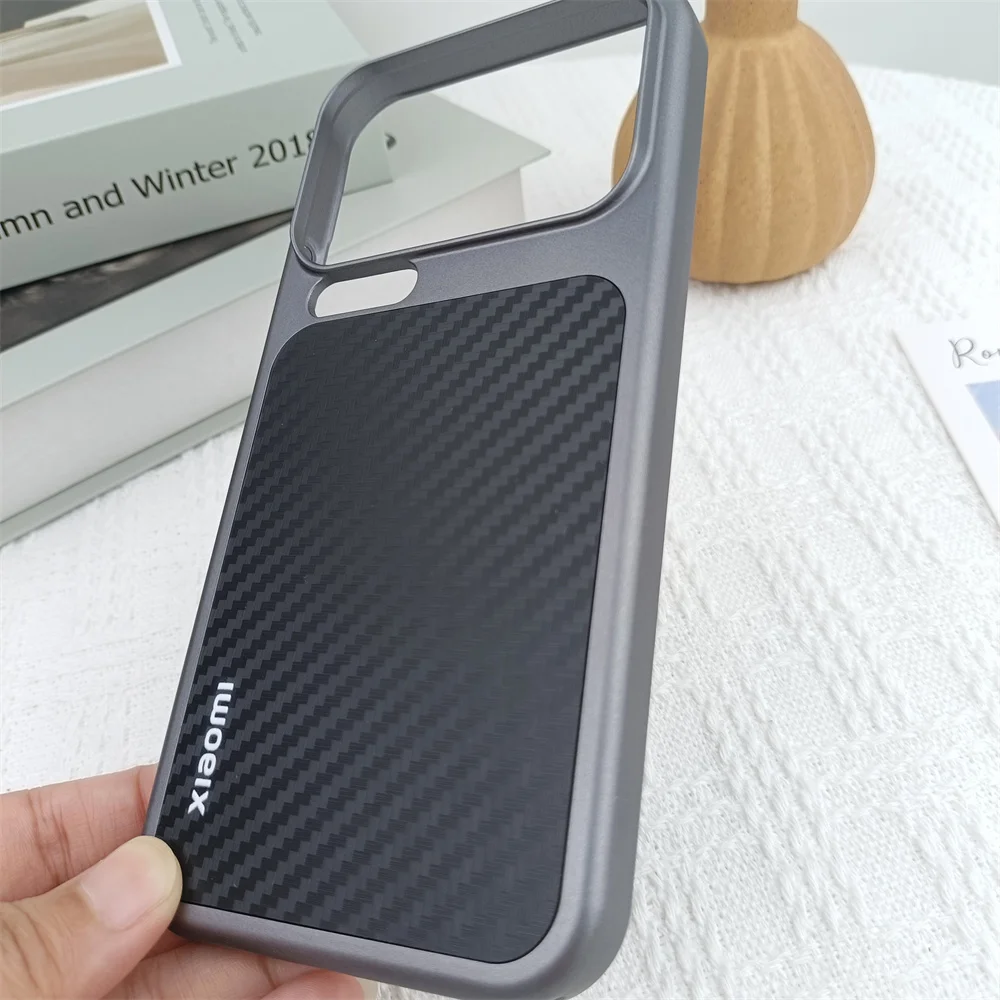 Luxury Carbon Fiber MagSafe-Compatible Phone Case with Hard PC Protective Bumper