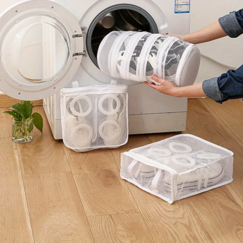 Washing Machine Shoes Bag Travel Shoe Storage bags Portable Mesh Laundry bag Anti-deformation Protective Clothes organizer 3