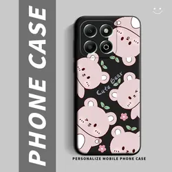 Custodia per telefono in silicone morbido antiurto - Cover posteriore bumper protettiva carina e alla moda