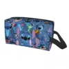 Custom Anime Stitch Pattern Toiletry Bag for Women Disney Cosmetic Makeup Organizer Lady Beauty Storage Dopp Kit Box 1