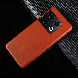 Coque de téléphone vintage rétro en cuir véritable huilé de luxe