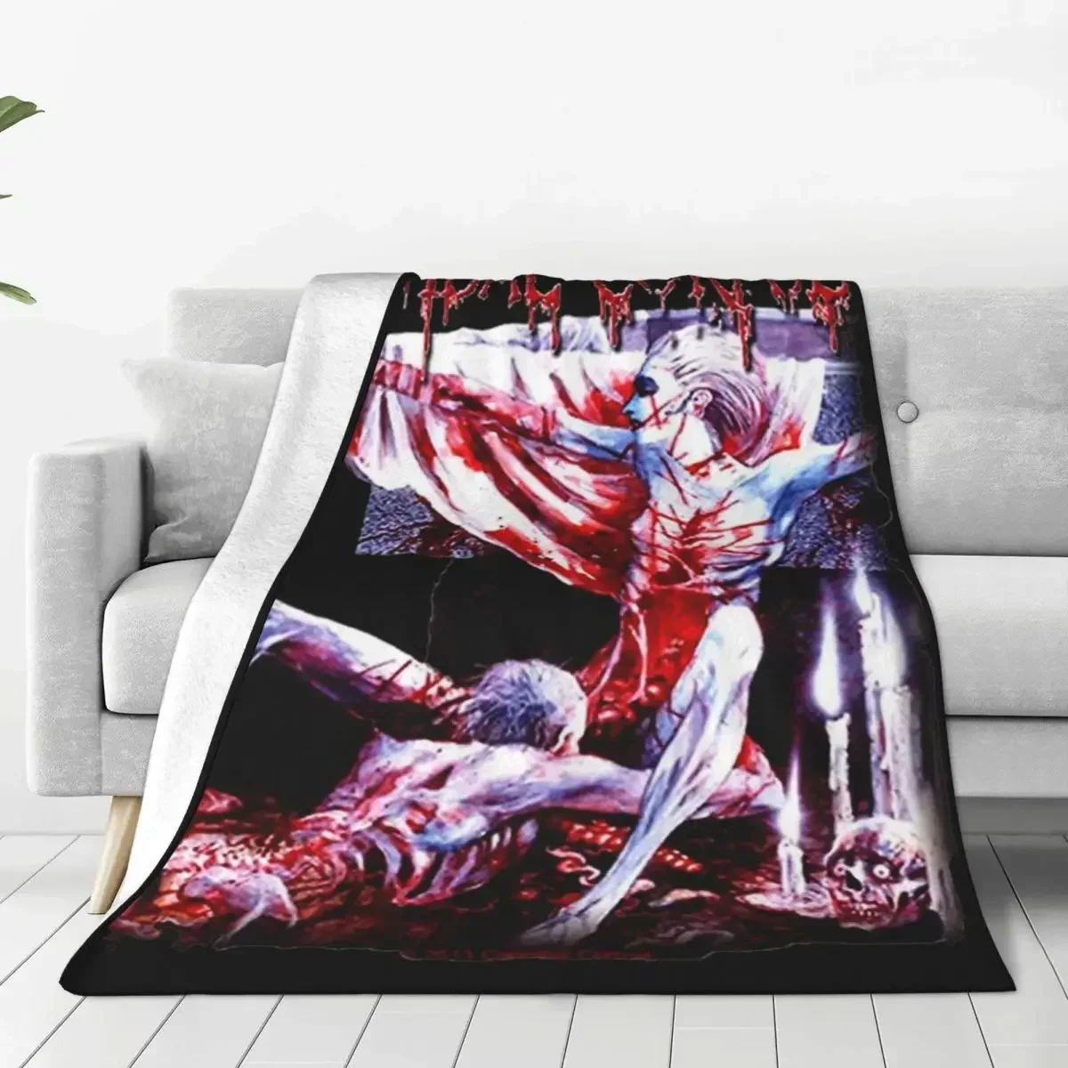 Cannibal Corpse Rock Band Merchandise Blanket Coral Fleece Plush Sofa Heavy Metal Throw Blanket Cozy Warm for Office Bedspreads 3