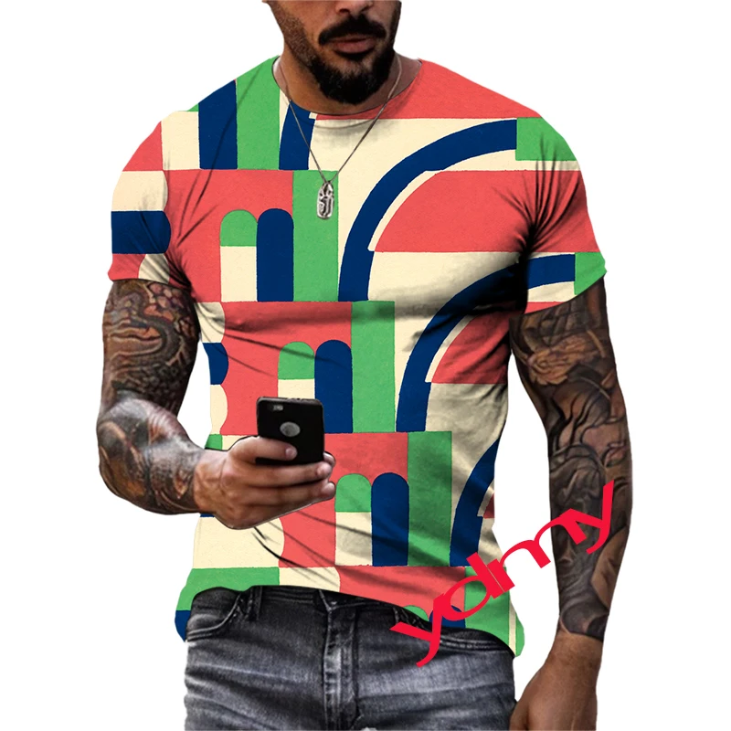 

Tide Fashion Summe Originality Picture Men's T-shirt Casual Print Tees Hip Hop Personality Round Neck Short Sleev Quick-Dry Tops