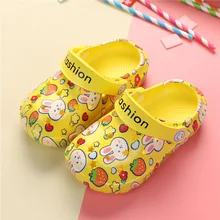 

Baby Boy Cartoon Rabbit Slippers Toddler Beach Garden Shoe Kids Girl Cave Shoes for Children Summer Indoor Cute Sandals
