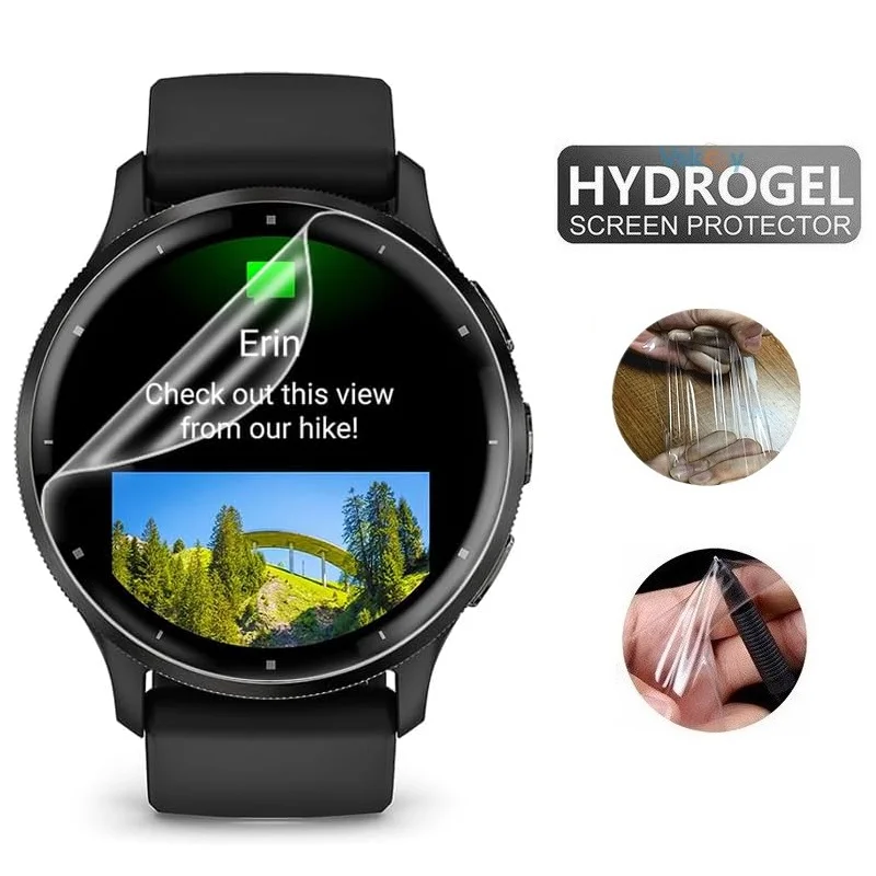 Protector de pantalla de hidrogel para reloj inteligente Garmin Venu 3 s / Venu 3, película protectora suave transparente HD, 10 piezas