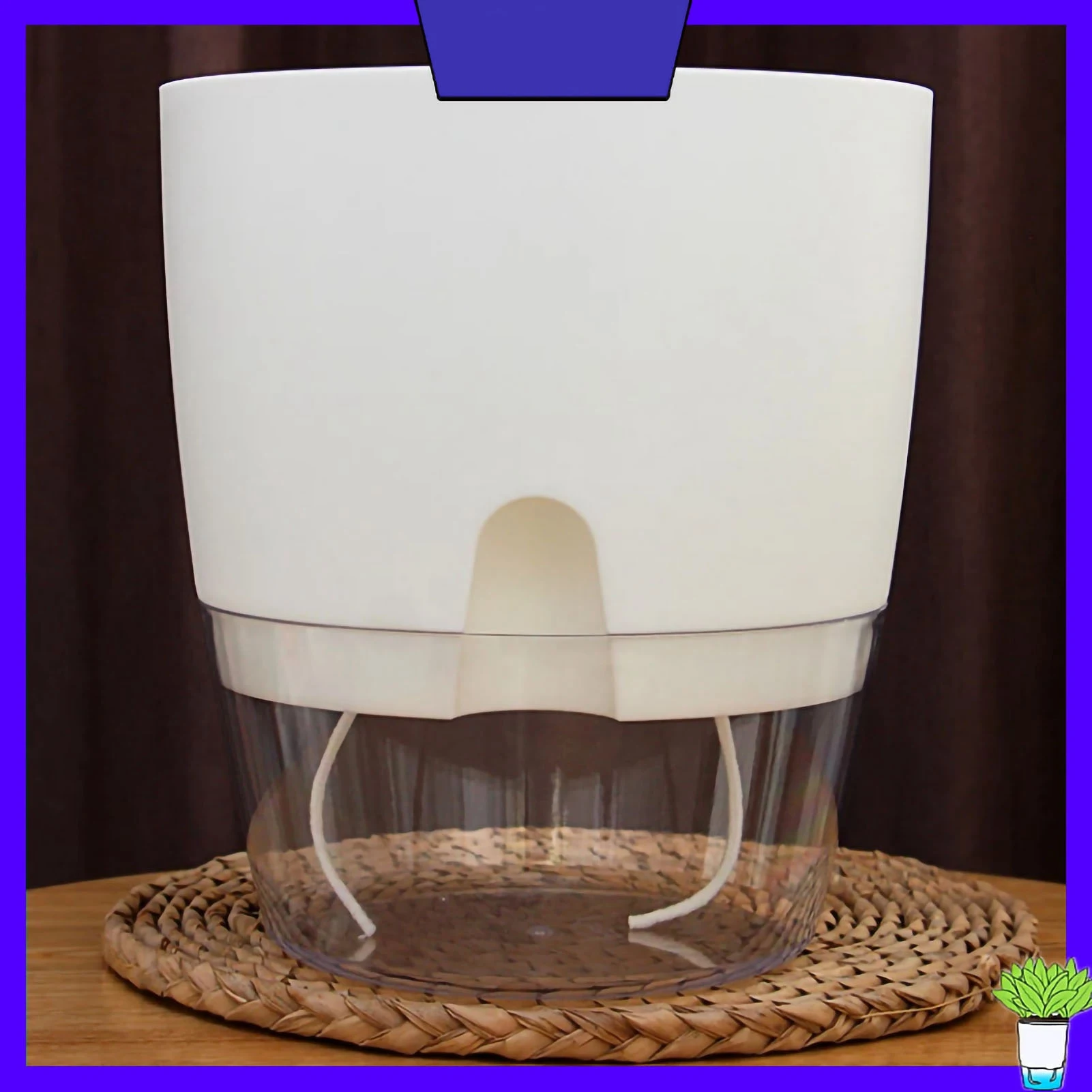 Self Watering Plastic Flowerpot 1