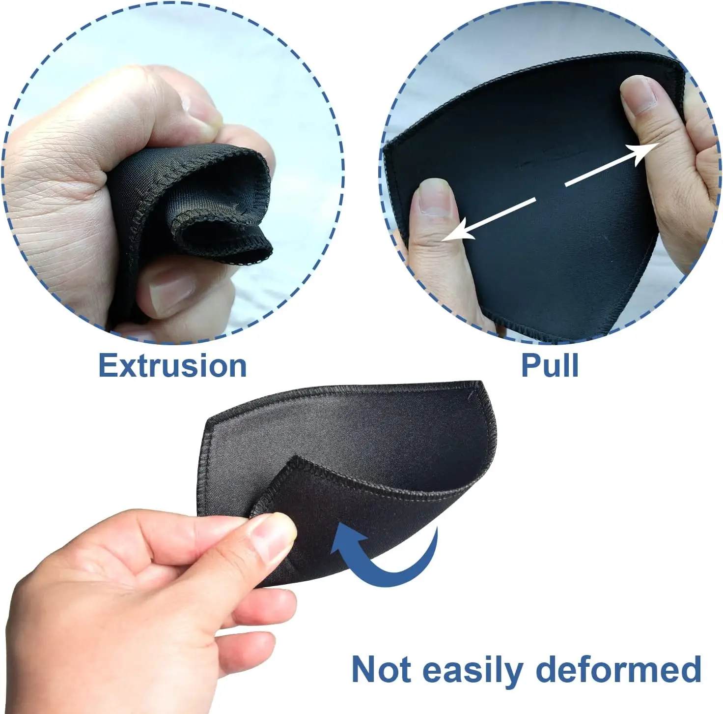 Invisible Triangle Sponge Push Up Bra Pads Set For Women