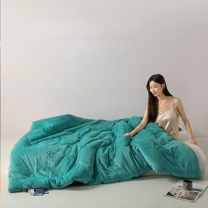 Graphenequiltwinterquiltthickenedwarmplusvelvetdoublesided