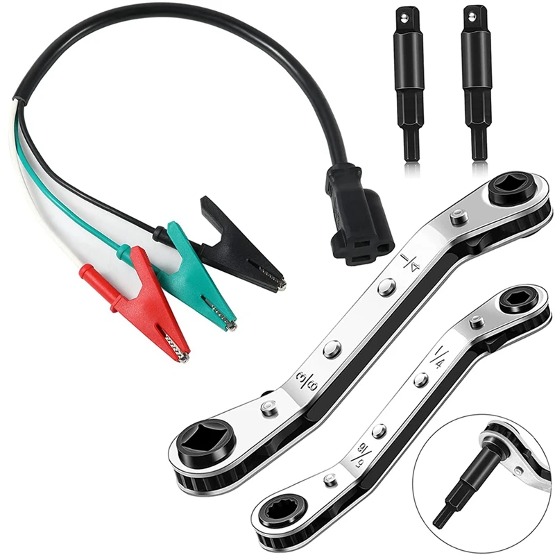 

Новый ключ-адаптер HVAC, шнур адаптера, совместимый с желтой оболочкой от 69522 дюйма до 3/16 дюйма 3/8 дюйма X 5/16 дюйма, вилка стандарта США