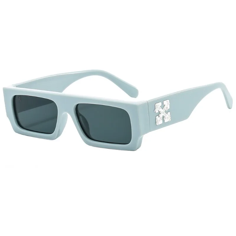 European and American Box Snowflake Sunglasses Men's Hip Hop Glasses photochromic sunglasses