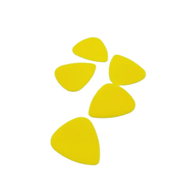 

100 Nylon Thick Guitar Picks Plectrum Standard Shape Drop Shipping Matt Yellow