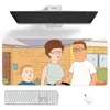 Cartoon K-King of the Hill Mouse Pad Computer Laptop Gaming Office Wrist Guard Non Slip Keyboard Pad 6
