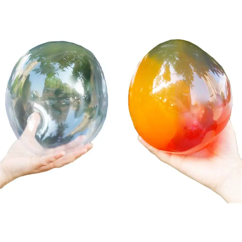 Safe Magic Bubble Glue Toy Blowing Colorful Bubble Ball Plastic Balloon 4