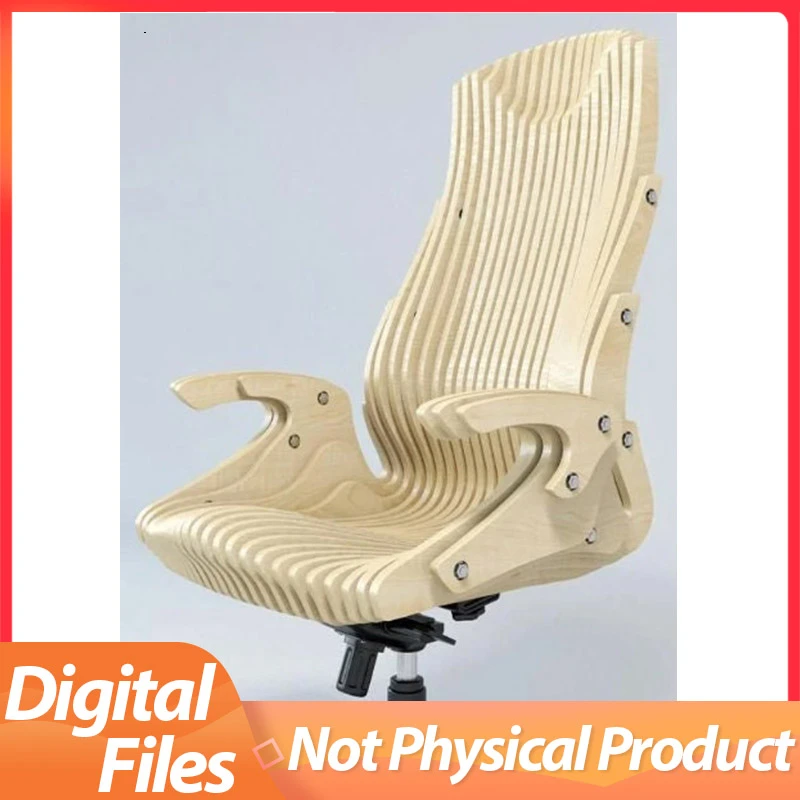 Gaming Chair Office Chair Desk Vector Files Men Gaming Chair DXF SVG AI PDF File for  CNC Cutting Engraving cnc wood router machine