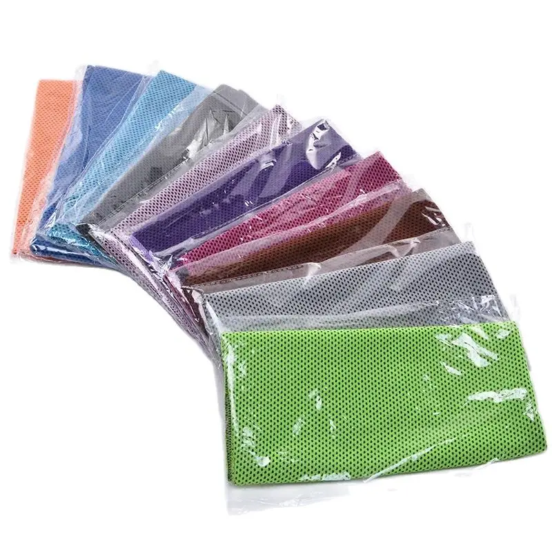 2pcs Cold Towel Polyester Fiber Ice Outdoor Cooling Towel 30*90cm Fitness Sports Gym Running Quickly Dry Cool