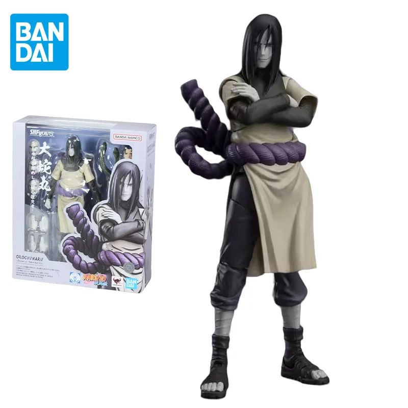 

Bandai Original NARUTO Anime Figure SHF Orochimaru Explorers of Truth Action Figure Toys for Kids Gift Collectible Model Dolls