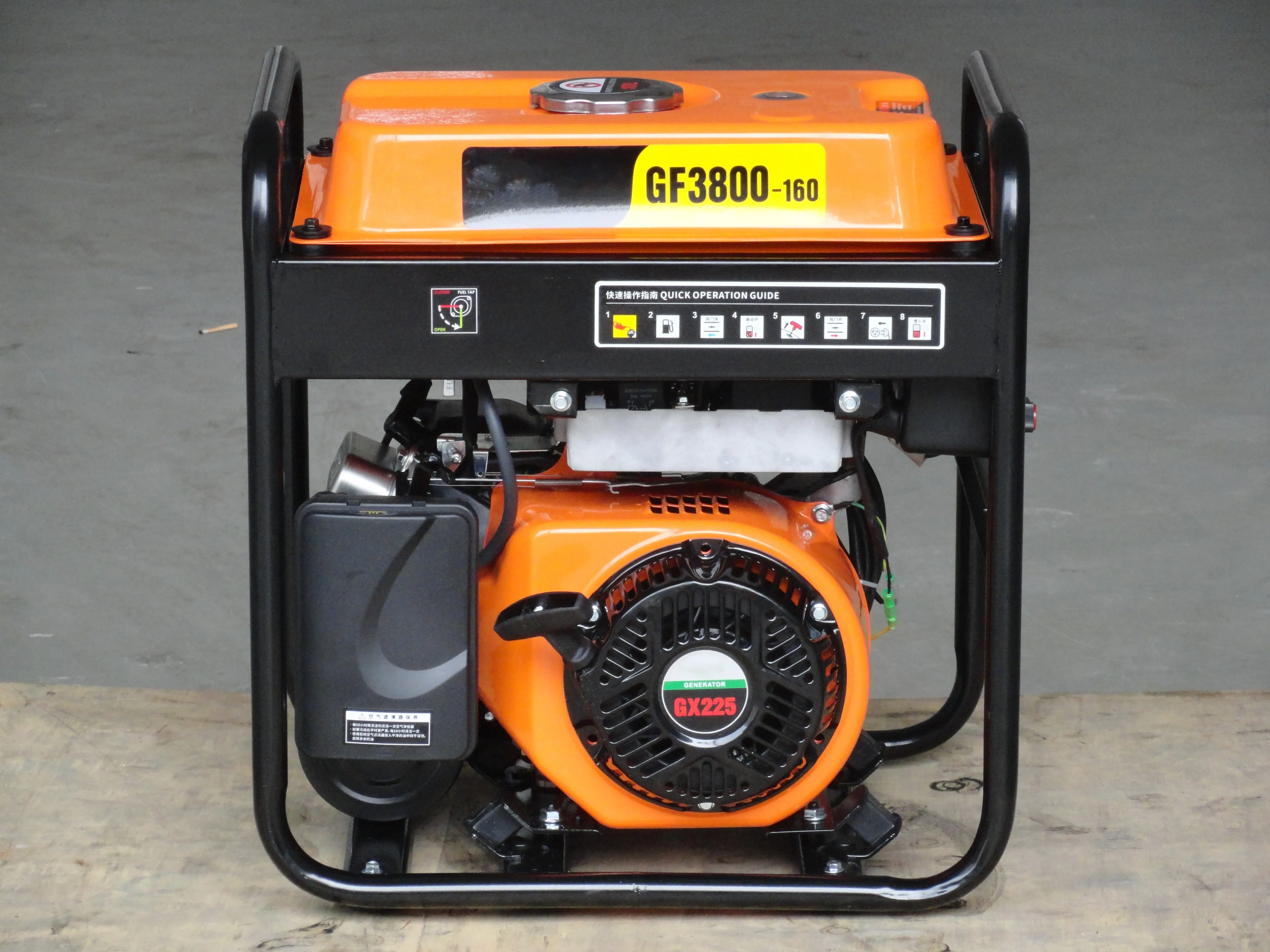 Portable 160A 230A Gasoline Welding Machine Adjustable current  2KW AC Small Inverter Petrol Welder Welding generator 3