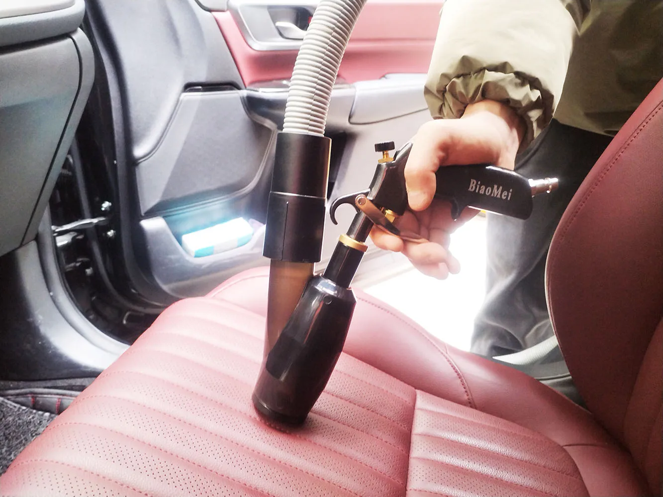 Car Interior Detailing Air Blow Tornado Gun &vacunm Gun ,Cleaning Tornador Gun Quickly Blasts Dirt and Dust 6