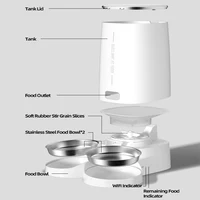 ROJECO Automatic Cat Feeder Pet Smart Cat Food Kibble Dispenser Remote Control Auto WiFi Double Feeder For Cats Dog Accessories 6