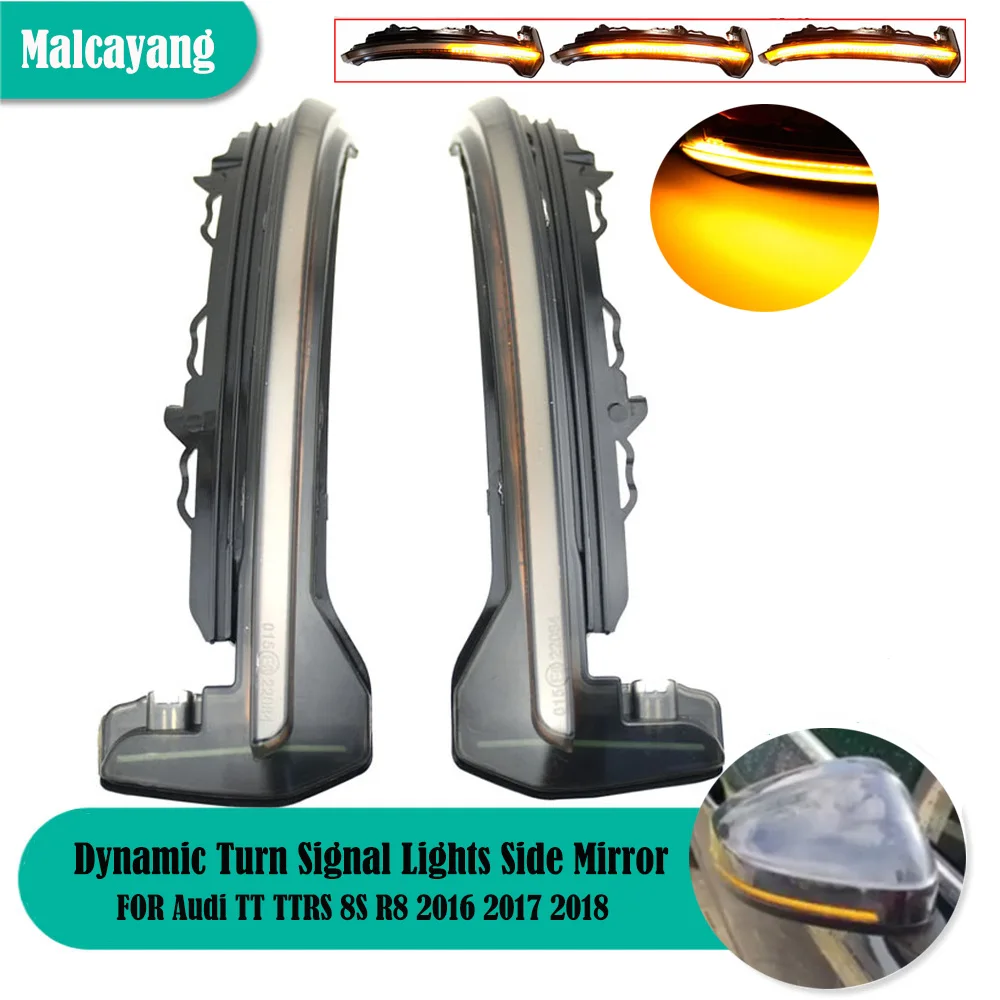 Lampeggiatore Dinamico A Led Lampeggiante Sequenziale Per Audi Tt Tts Mk3 8 S 2015-2020 Ttrs R8 Indicatori Retrovisori Laterali