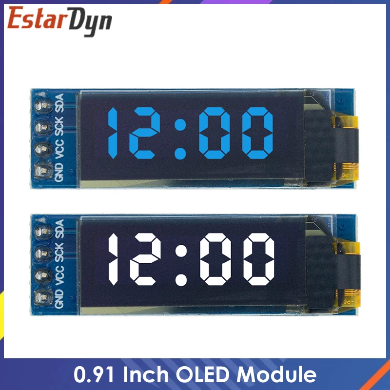 

15,6-дюймовый O светодиодный модуль 0,91 "Белый/Синий O светодиодный 128X32 O Φ ЖК-дисплей, модуль 0,91" IIC Communicate для Arduino