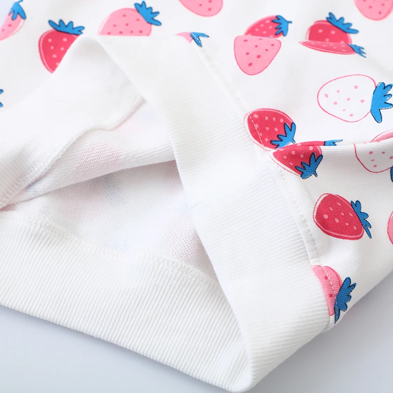 Children's Clothing Baby Girls Hoodies Kids Clothes 2025 New Autumn Spring Cartoon Strawberry Sweatshirts