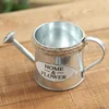 Creative Flower Vase Can Rustic Iron Metal Jug Pitcher Tin Bucket Watering Can Shape Portable Pot for Home Wedding Party Decor 3