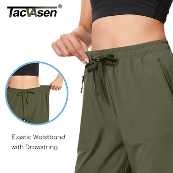 TACVASEN Lightweight Hiking Shorts Womens Quick Dry Waterproof Short 3 Zipper Pockets Outdoor Tennis Cargo Workout Summer Shorts 4