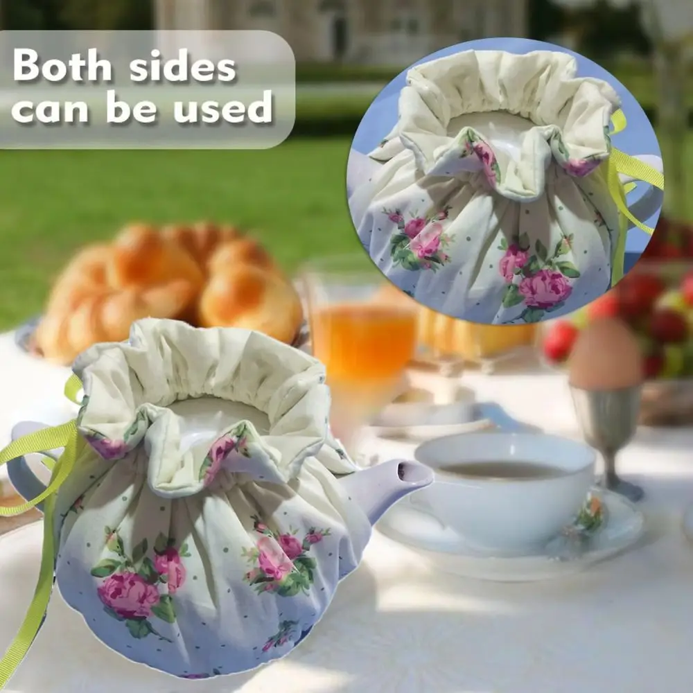 Insulation Tea Cosy Fabric Table Decorative Accessories Teapot Dust Cover Breakfast Warmer Keep Warm Teapot Cover Home Kitchen