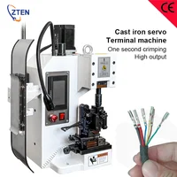 Cast Iron Servo Wire Terminal Crimping Machine – 2.5T, 2000 Molds, Horizontal & Straight, 750W Motor