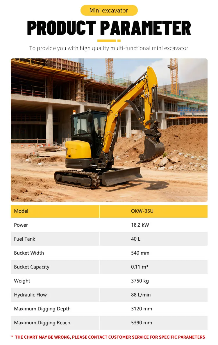 Kleiner Kettenbagger für Bau- und Landwirtschaftsbetriebe mit 1 Jahr Garantie für den neuen Minibagger zum Verkauf. – Detail 5