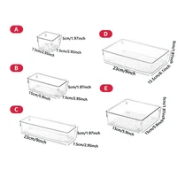 Clear Drawer Organizers Set