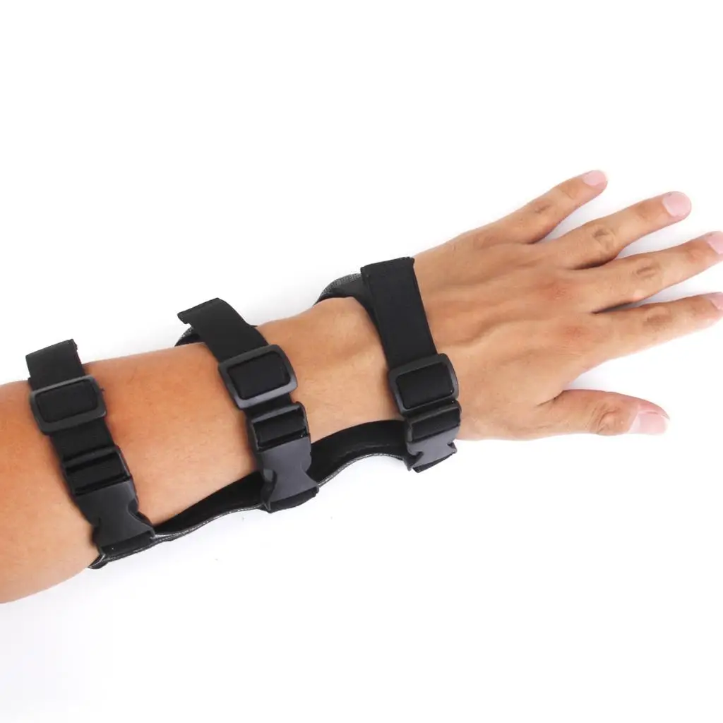 Leather Arm Guard 3 Adjustable Straps Hunting Armband