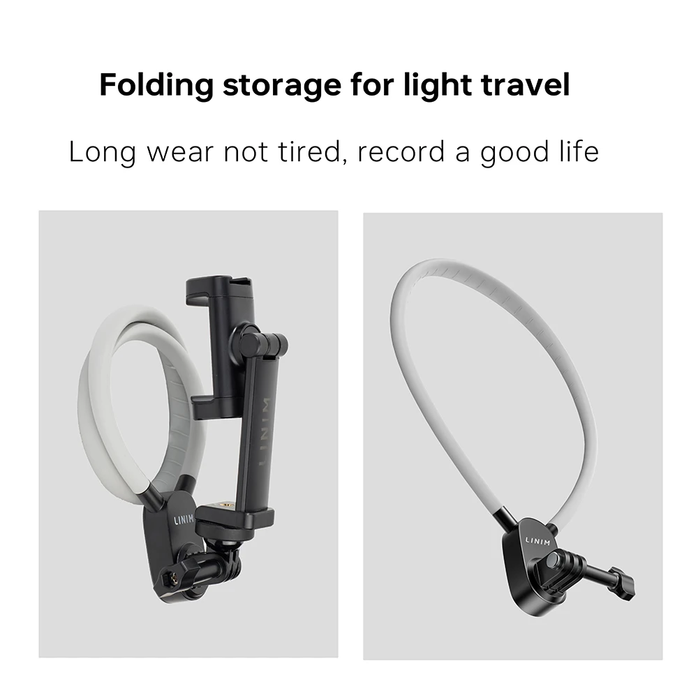 LINIM S1 Silicone Magnetic Neck Mount Quick Release Hold for IPhone 16 GoPro SAMSUNG HUAWEI XIAOMI Vlog Selfie Mount Accessory