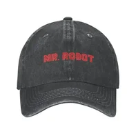 Punk Unisex Cotton Mr Robot Logo Baseball Cap Adult FSociety Hacker Adjustable Dad Hat Women Men Sun Protection 1