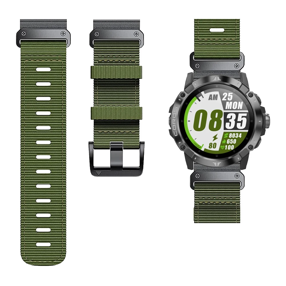 Quick release Braided Nylon Strap For COROS VERTIX 2 VERTIX2 Outdoor Sports Watch Band Bracelet Replacement Accessories